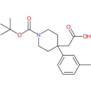 2-[1-(tert-Butoxycarbonyl)-4-m-tolylpiperidin-4-yl]acetic acid