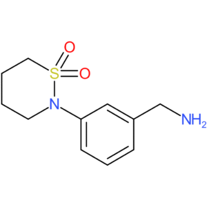 2-[3-(Aminomethyl)phenyl]-1lambda(6),2-thiazinane-1,1-dione