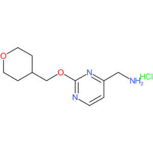 {2-[(Tetrahydro-2H-pyran-4-yl)methoxy]pyrimidin-4-yl}methanamine hydrochloride