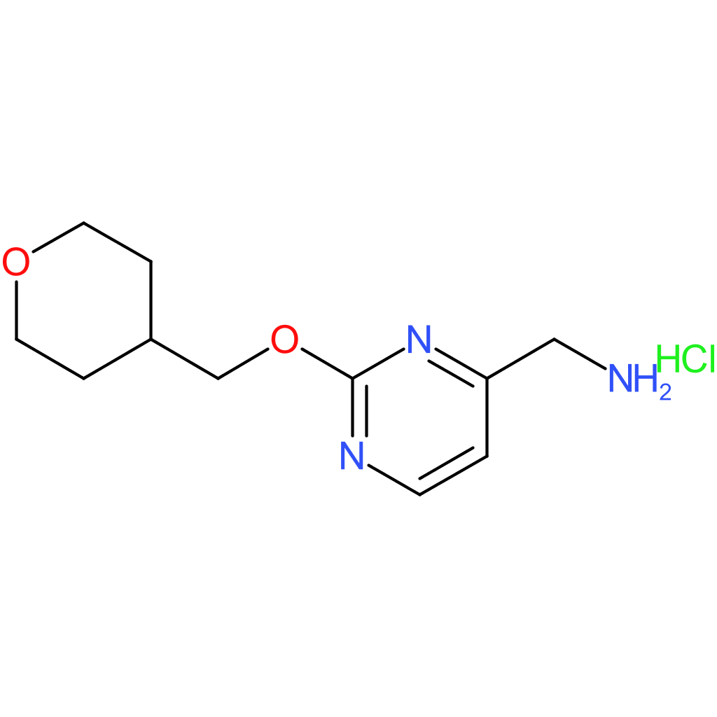 {2-[(Tetrahydro-2H-pyran-4-yl)methoxy]pyrimidin-4-yl}methanamine hydrochloride
