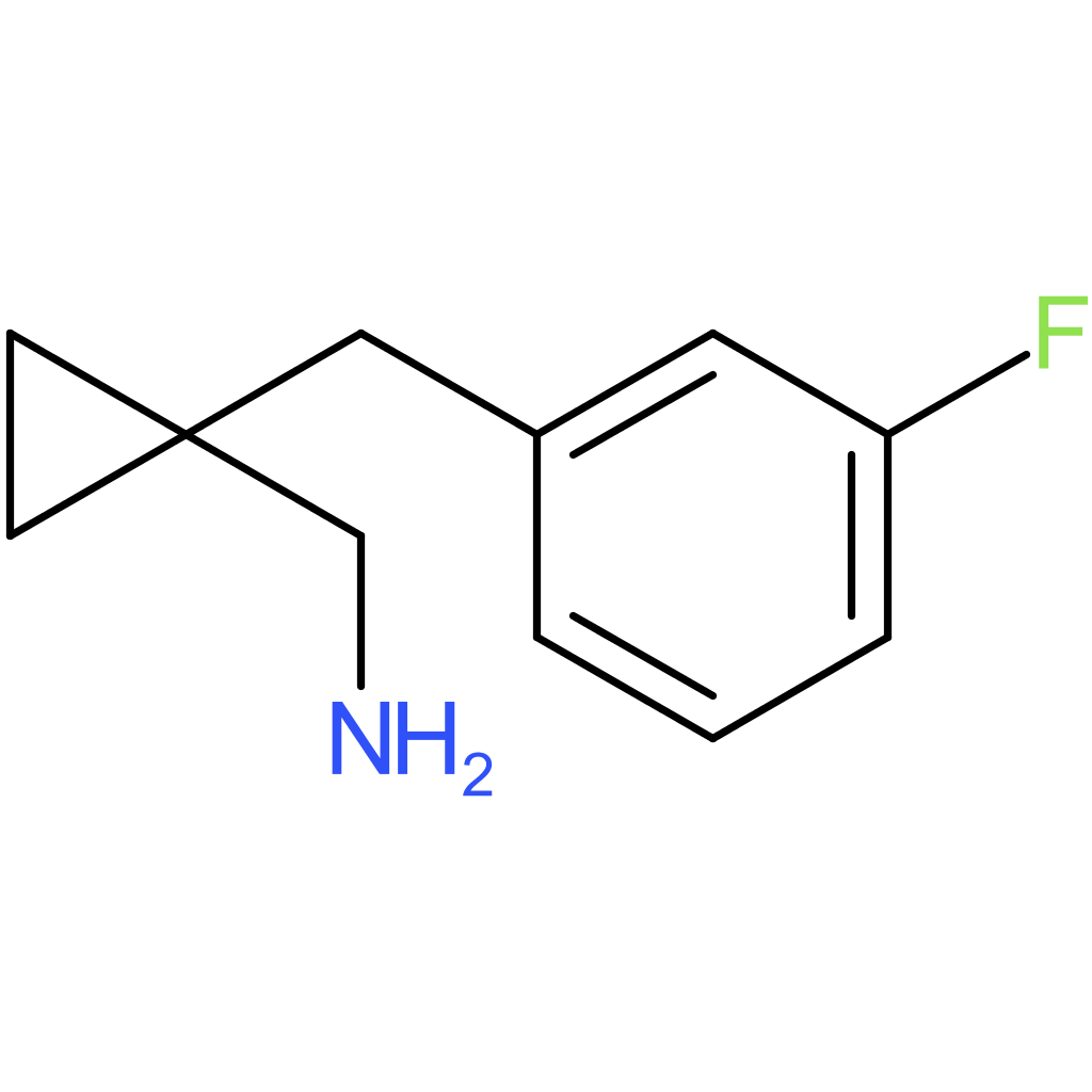 {1-[(3-Fluorophenyl)methyl]cyclopropyl}methanamine