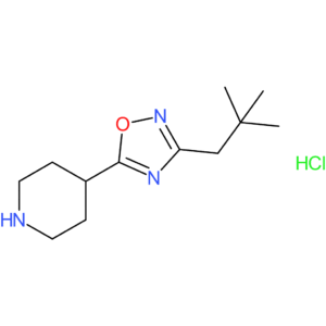 4-[3-(2,2-Dimethylpropyl)-1,2,4-oxadiazol-5-yl]piperidine hydrochloride