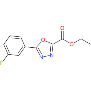 Ethyl 5-(3-fluorophenyl)-1,3,4-oxadiazole-2-carboxylate