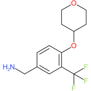 [4-(Oxan-4-yloxy)-3-(trifluoromethyl)phenyl]methanamine