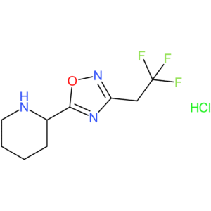 2-[3-(2,2,2-Trifluoroethyl)-1,2,4-oxadiazol-5-yl]piperidine hydrochloride