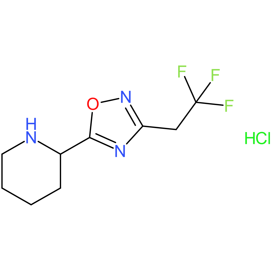 2-[3-(2,2,2-Trifluoroethyl)-1,2,4-oxadiazol-5-yl]piperidine hydrochloride