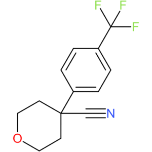 4-[4-(Trifluoromethyl)phenyl]oxane-4-carbonitrile