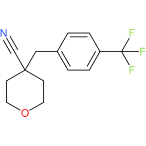 4-{[4-(Trifluoromethyl)phenyl]methyl}oxane-4-carbonitrile
