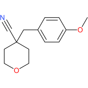 4-[(4-Methoxyphenyl)methyl]oxane-4-carbonitrile