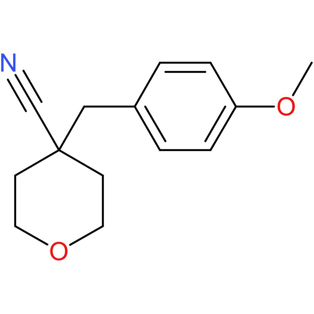 4-[(4-Methoxyphenyl)methyl]oxane-4-carbonitrile