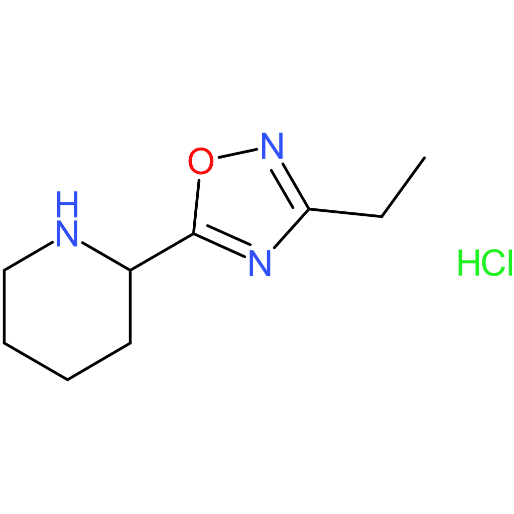 2-(3-Ethyl-1,2,4-oxadiazol-5-yl)piperidine hydrochloride