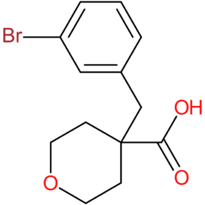 4-[(3-Bromophenyl)methyl]oxane-4-carboxylic acid