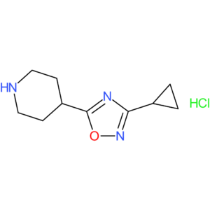 4-(3-Cyclopropyl-1,2,4-oxadiazol-5-yl)piperidine hydrochloride