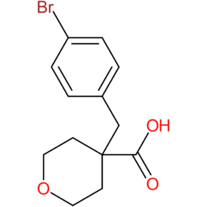 4-[(4-Bromophenyl)methyl]oxane-4-carboxylic acid