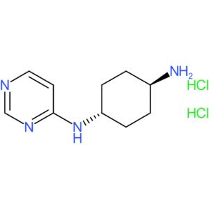 (1R*,4R*)-1-N-(Pyrimidin-4-yl)cyclohexane-1,4-diamine dihydrochloride