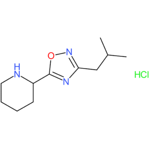 2-[3-(2-Methylpropyl)-1,2,4-oxadiazol-5-yl]piperidine hydrochloride