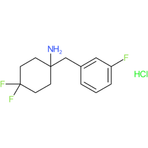 4,4-Difluoro-1-[(3-fluorophenyl)methyl]cyclohexan-1-amine hydrochloride