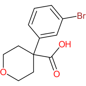 4-(3-Bromophenyl)oxane-4-carboxylic acid