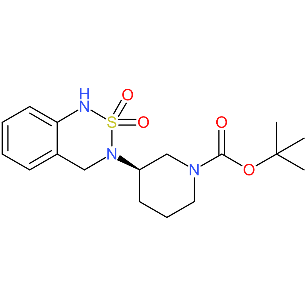 tert-Butyl (3R)-3-[2,2-dioxo-3,4-dihydro-1H-2lambda(6),1,3-benzothiadiazin-3-yl]piperidine-1-carboxylate