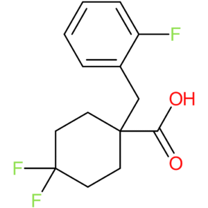 4,4-Difluoro-1-[(2-fluorophenyl)methyl]cyclohexane-1-carboxylic acid