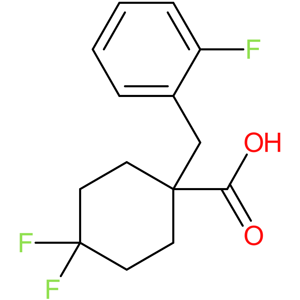 4,4-Difluoro-1-[(2-fluorophenyl)methyl]cyclohexane-1-carboxylic acid