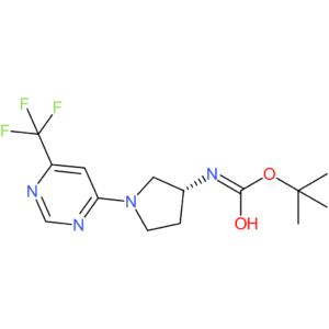 tert-Butyl N-{(3R)-1-[6-(trifluoromethyl)pyrimidin-4-yl]pyrrolidin-3-yl}carbamate