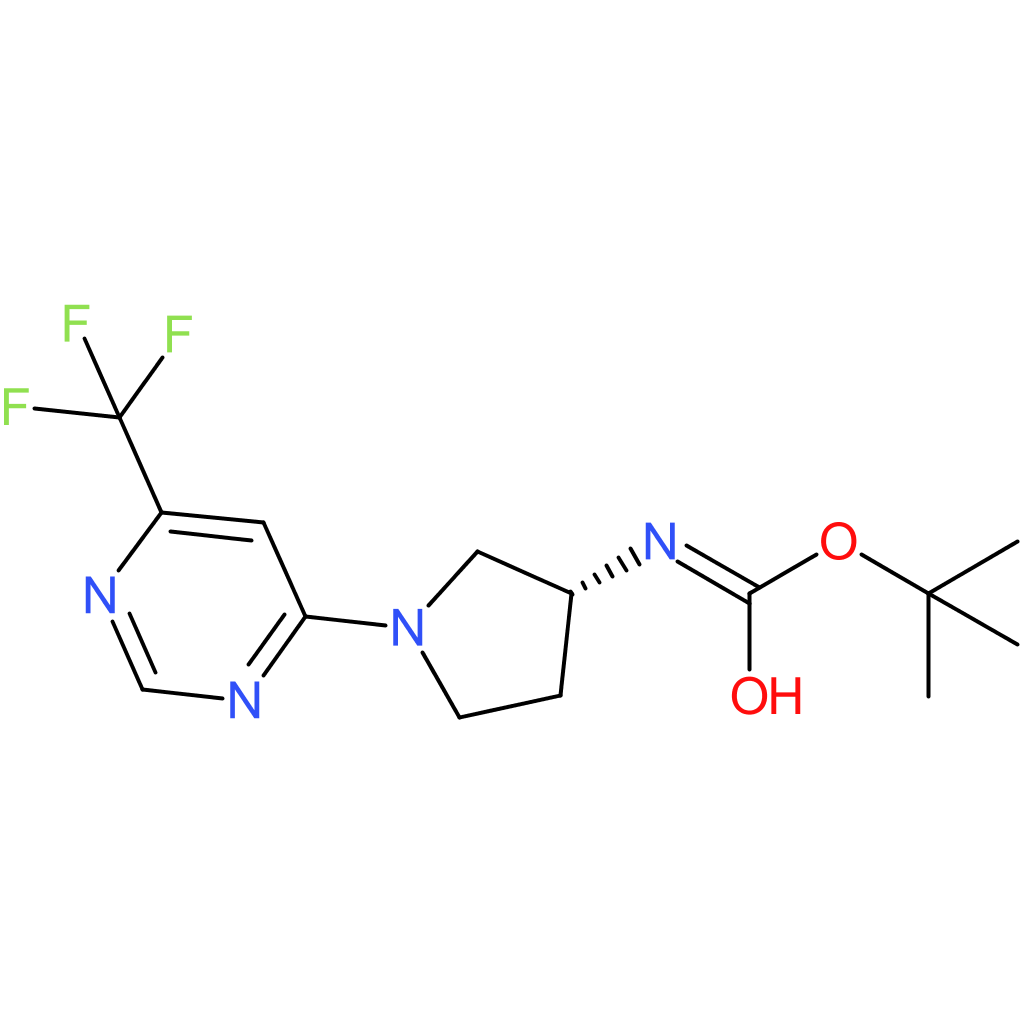 tert-Butyl N-{(3R)-1-[6-(trifluoromethyl)pyrimidin-4-yl]pyrrolidin-3-yl}carbamate