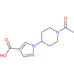 1-(1-Acetylpiperidin-4-yl)-1H-pyrazole-4-carboxylic acid
