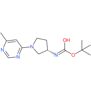 tert-Butyl N-[(3S)-1-(6-methylpyrimidin-4-yl)pyrrolidin-3-yl]carbamate
