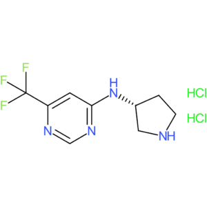 N-[(3R)-Pyrrolidin-3-yl]-6-(trifluoromethyl)pyrimidin-4-amine dihydrochloride