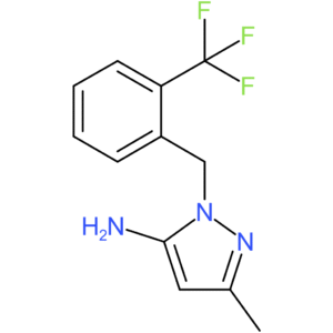 3-Methyl-1-[2-(trifluoromethyl)benzyl]-1H-pyrazol-5-amine