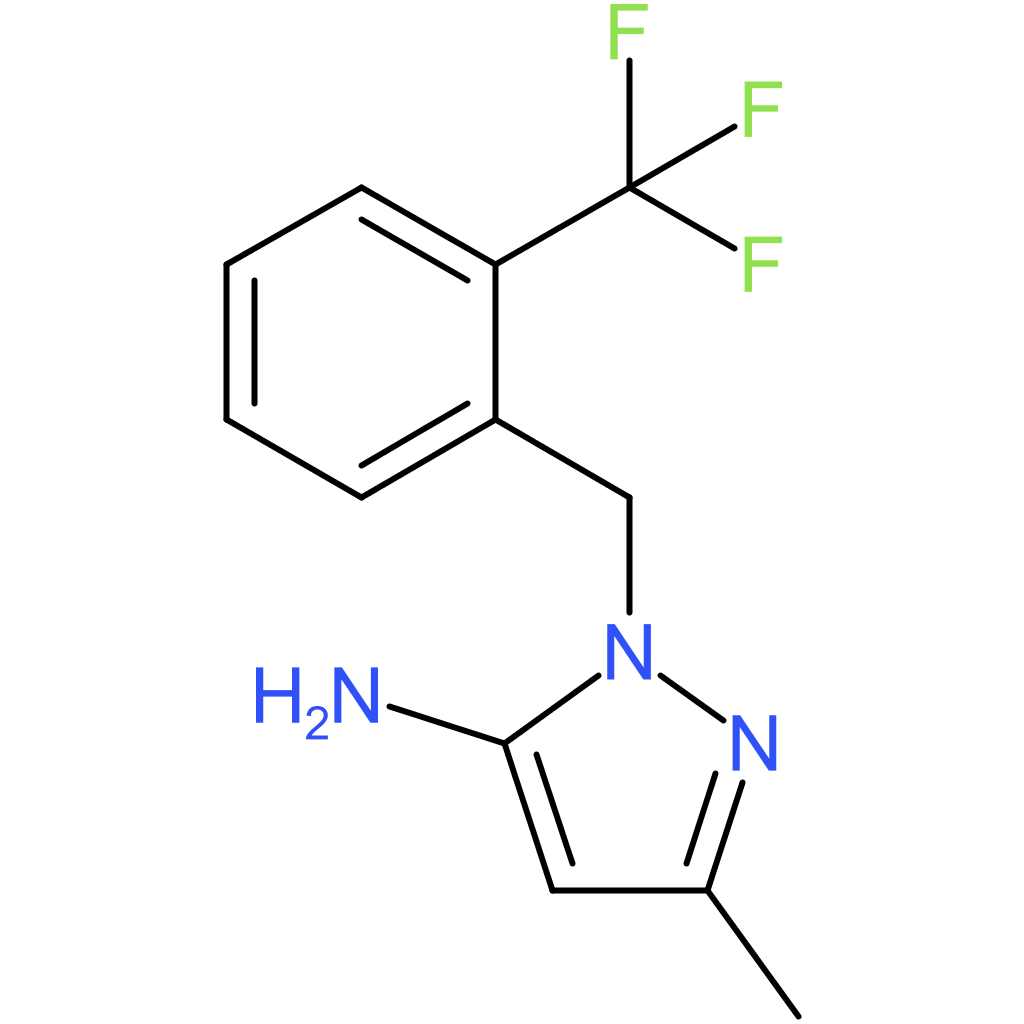 3-Methyl-1-[2-(trifluoromethyl)benzyl]-1H-pyrazol-5-amine