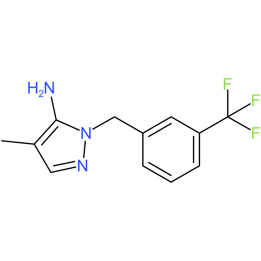 4-Methyl-1-[3-(trifluoromethyl)benzyl]-1H-pyrazol-5-amine