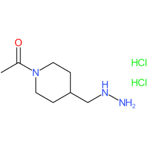 1-[4-(Hydrazinylmethyl)piperidin-1-yl]ethanone dihydrochloride