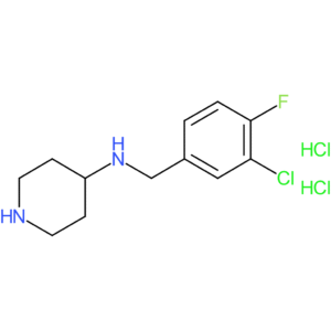 N-(3-Chloro-4-fluorobenzyl)piperidin-4-amine dihydrochloride