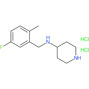 N-(5-Fluoro-2-methylbenzyl)piperidin-4-amine dihydrochloride