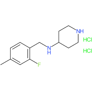N-(2-Fluoro-4-methylbenzyl)piperidin-4-amine dihydrochloride