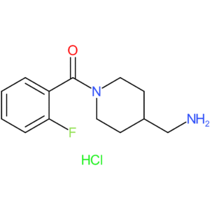 [4-(Aminomethyl)piperidin-1-yl](2-fluorophenyl)methanone hydrochloride