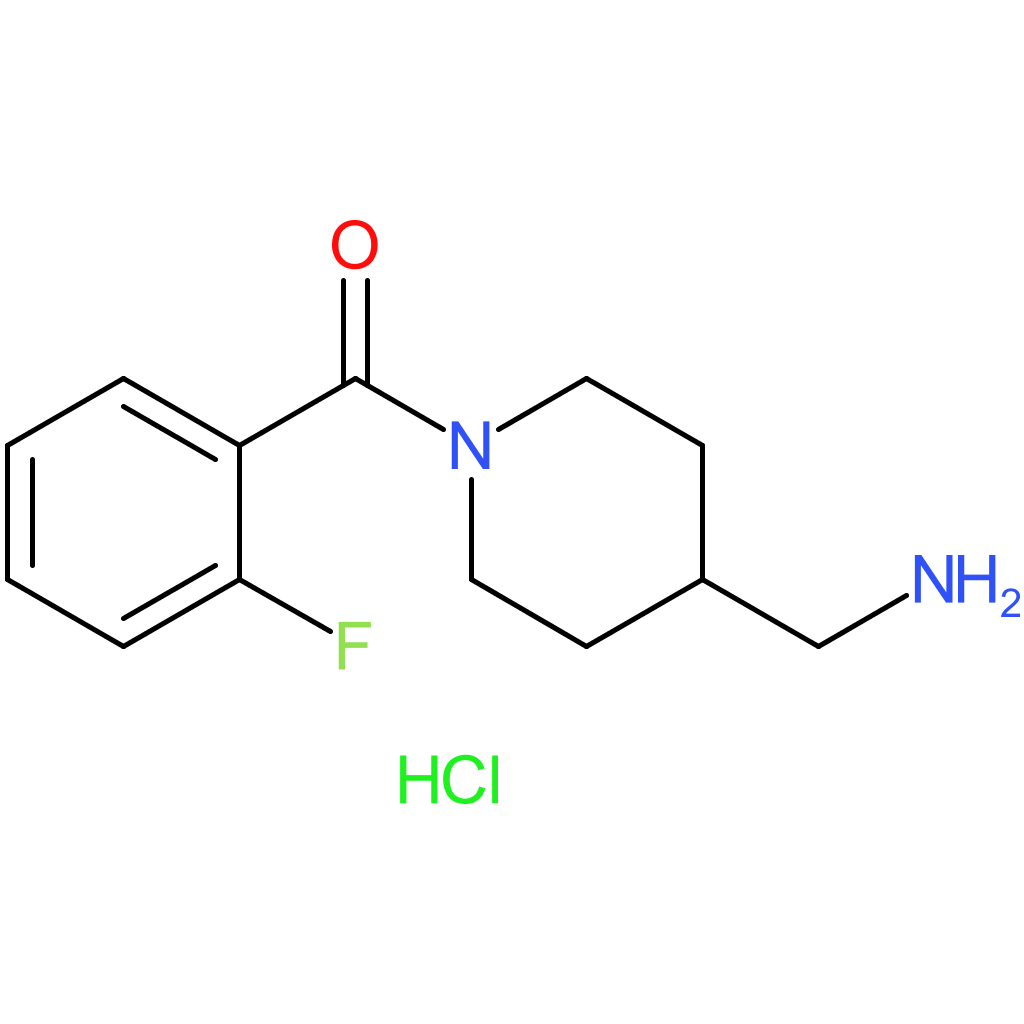 [4-(Aminomethyl)piperidin-1-yl](2-fluorophenyl)methanone hydrochloride