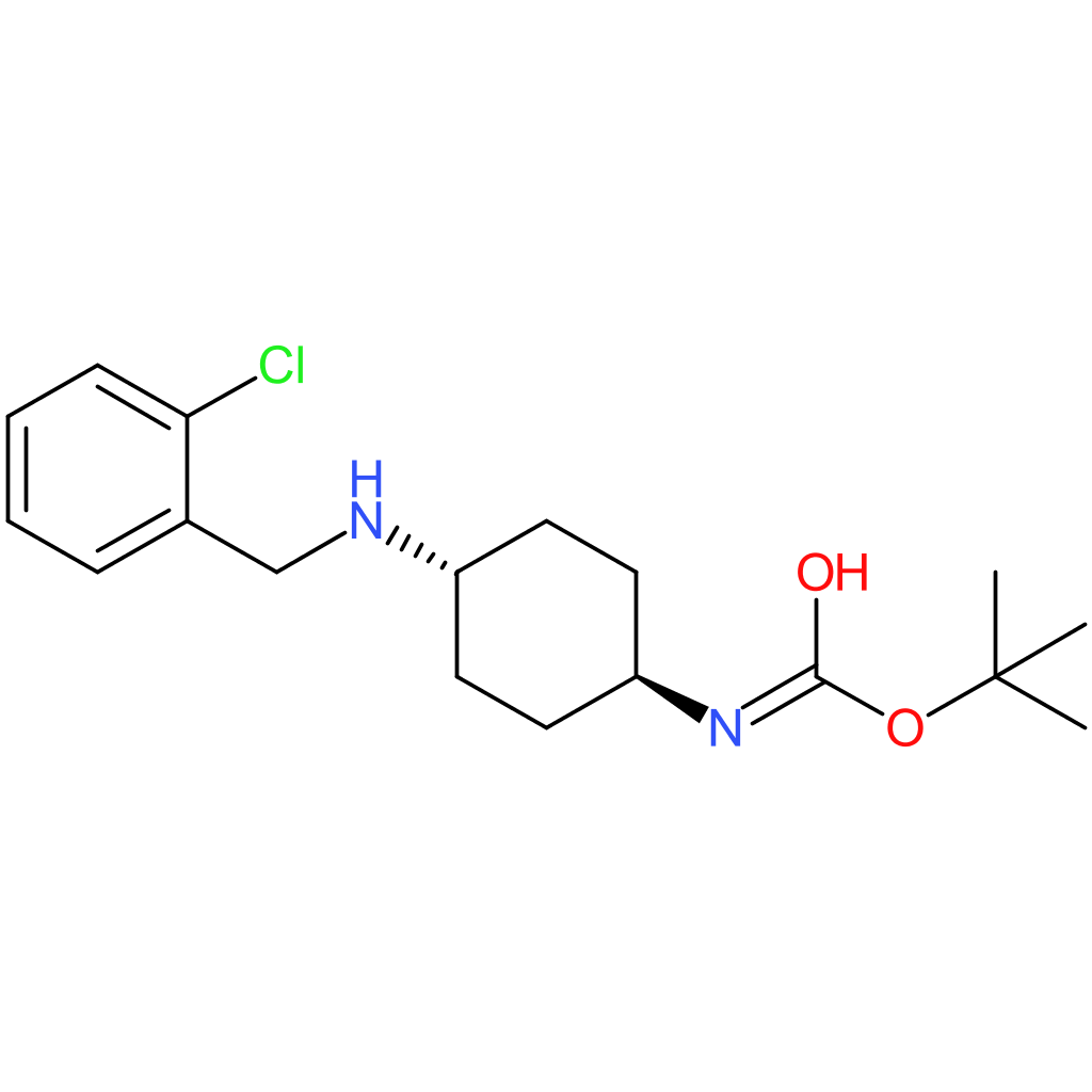 tert-Butyl (1R*,4R*)-4-(2-chlorobenzylamino)cyclohexylcarbamate