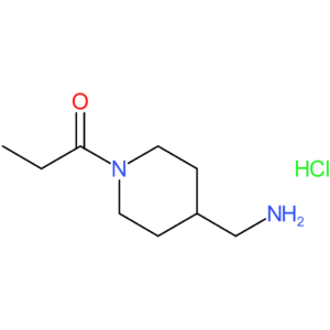 1-[4-(Aminomethyl)piperidin-1-yl]propan-1-one hydrochloride