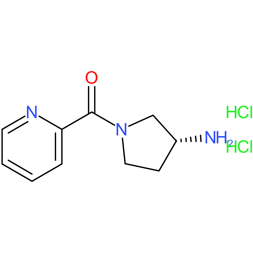 (R)-(3-Aminopyrrolidin-1-yl)(pyridin-2-yl)methanone dihydrochloride