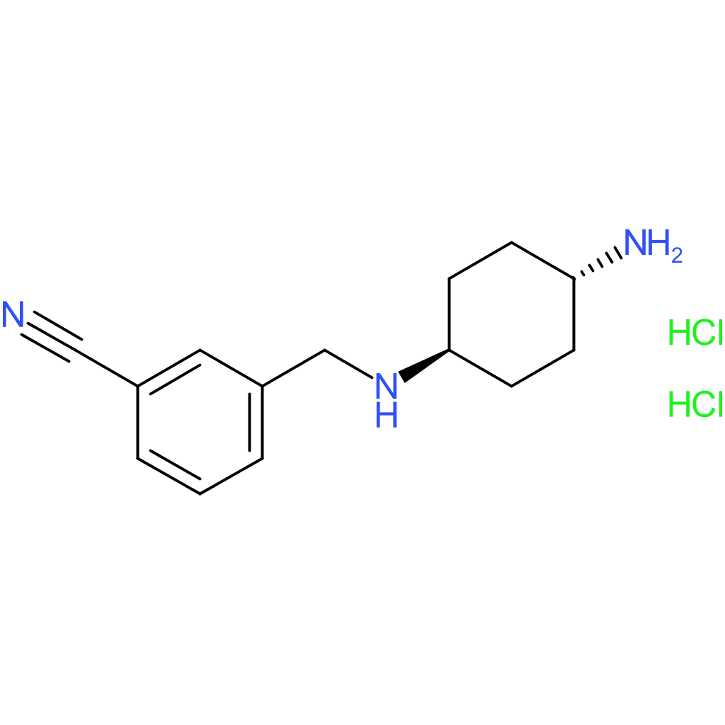 3-{[(1R*,4R*)-4-Aminocyclohexylamino]methyl}benzonitrile dihydrochloride