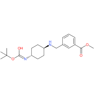Methyl 3-{[(1R*,4R*)-4-(tert-butoxycarbonylamino)cyclohexylamino]methyl}benzoate