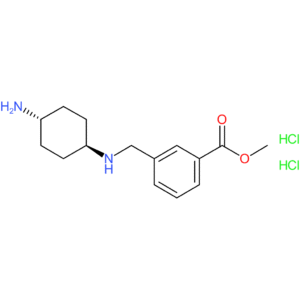 Methyl 3-{[(1R*,4R*)-4-aminocyclohexylamino]methyl}benzoate dihydrochloride