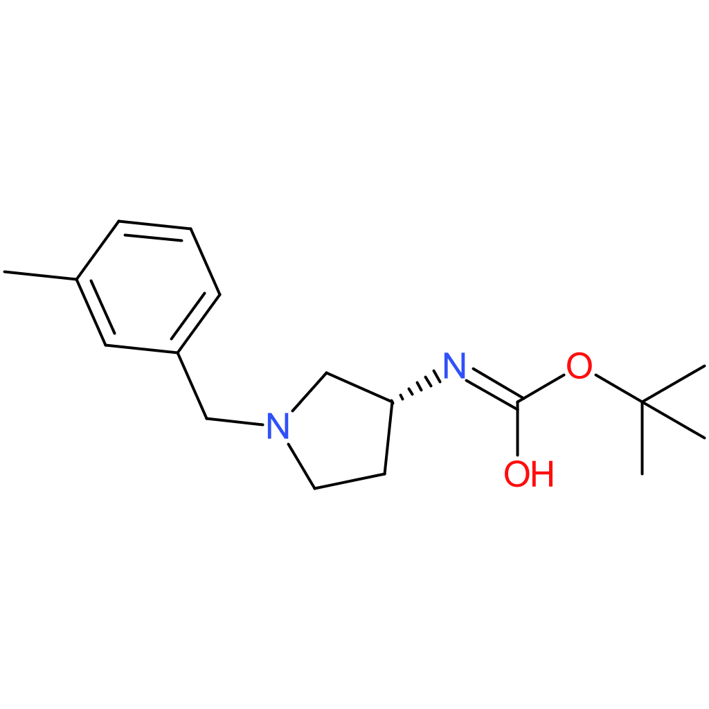 (R)-tert-Butyl 1-(3-methylbenzyl)pyrrolidin-3-ylcarbamate