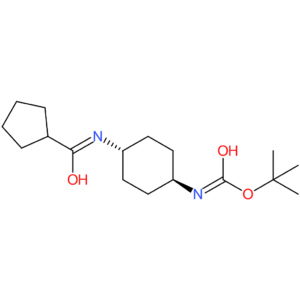 tert-Butyl (1R*,4R*)-4-(cyclopentanecarbonylamino)cyclohexylcarbamate
