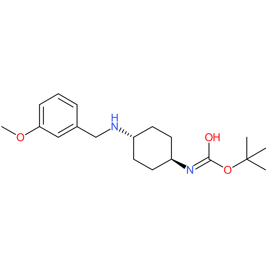 tert-Butyl (1R*,4R*)-4-(3-methoxybenzylamino)cyclohexylcarbamate