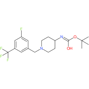 tert-Butyl 1-[3-fluoro-5-(trifluoromethyl)benzyl]piperidin-4-ylcarbamate