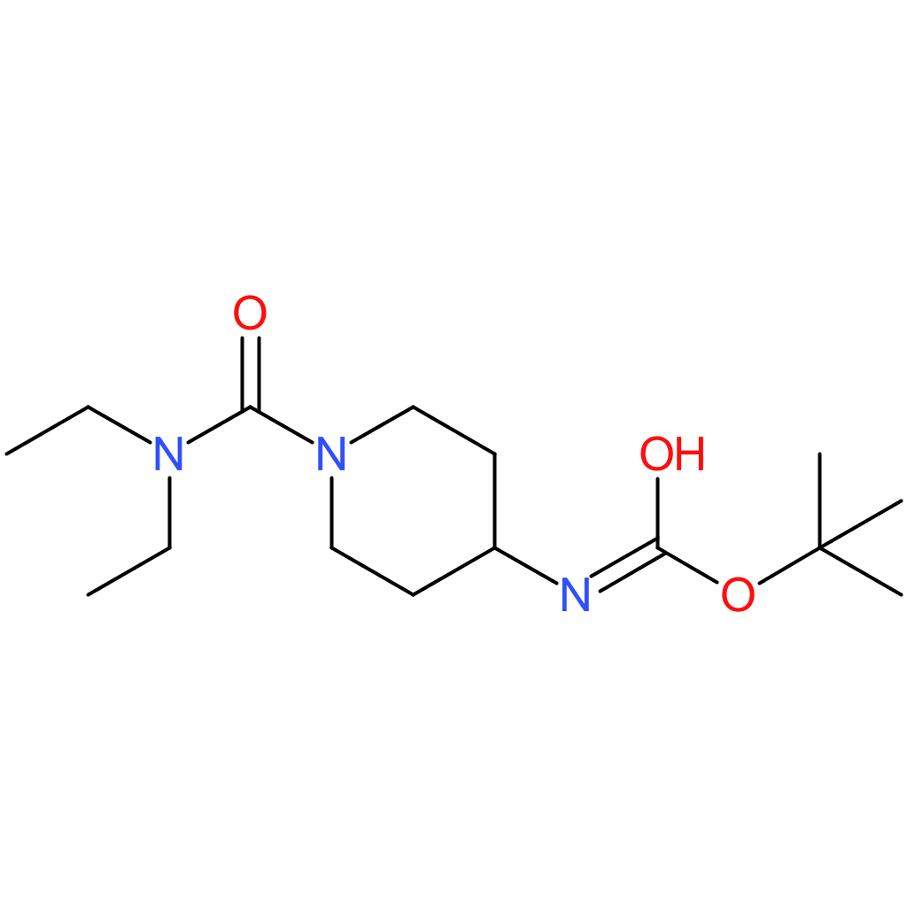 tert-Butyl 1-(diethylcarbamoyl)piperidin-4-ylcarbamate